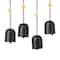 Glitzhome® Matte Black Metal Tree of Life Windchime with Bells